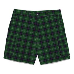 ScotsTee Shop Scottish McDonald of The Isles Tartan Plaid Cargo Shorts for Men