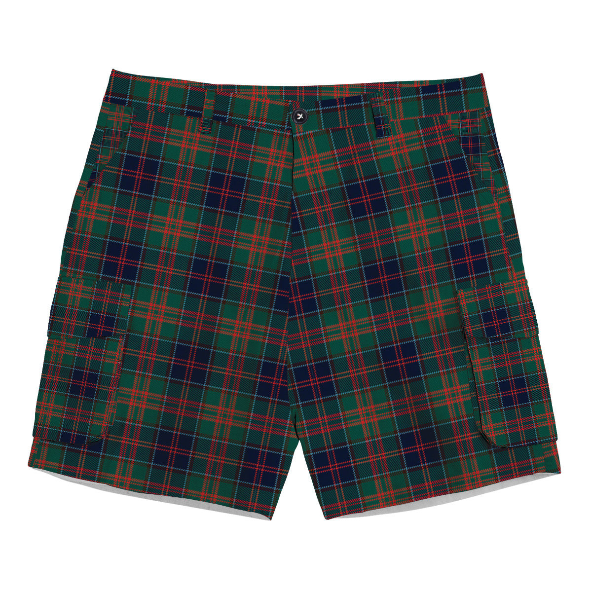 ScotsTee Shop Scottish Stewart of Appin Hunting Modern Clan Tartan Plaid Cargo Shorts for Men