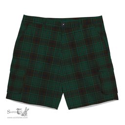 ScotsTee Shop Scottish MacGillivray Hunting Modern Tartan Plaid Cargo Shorts for Men