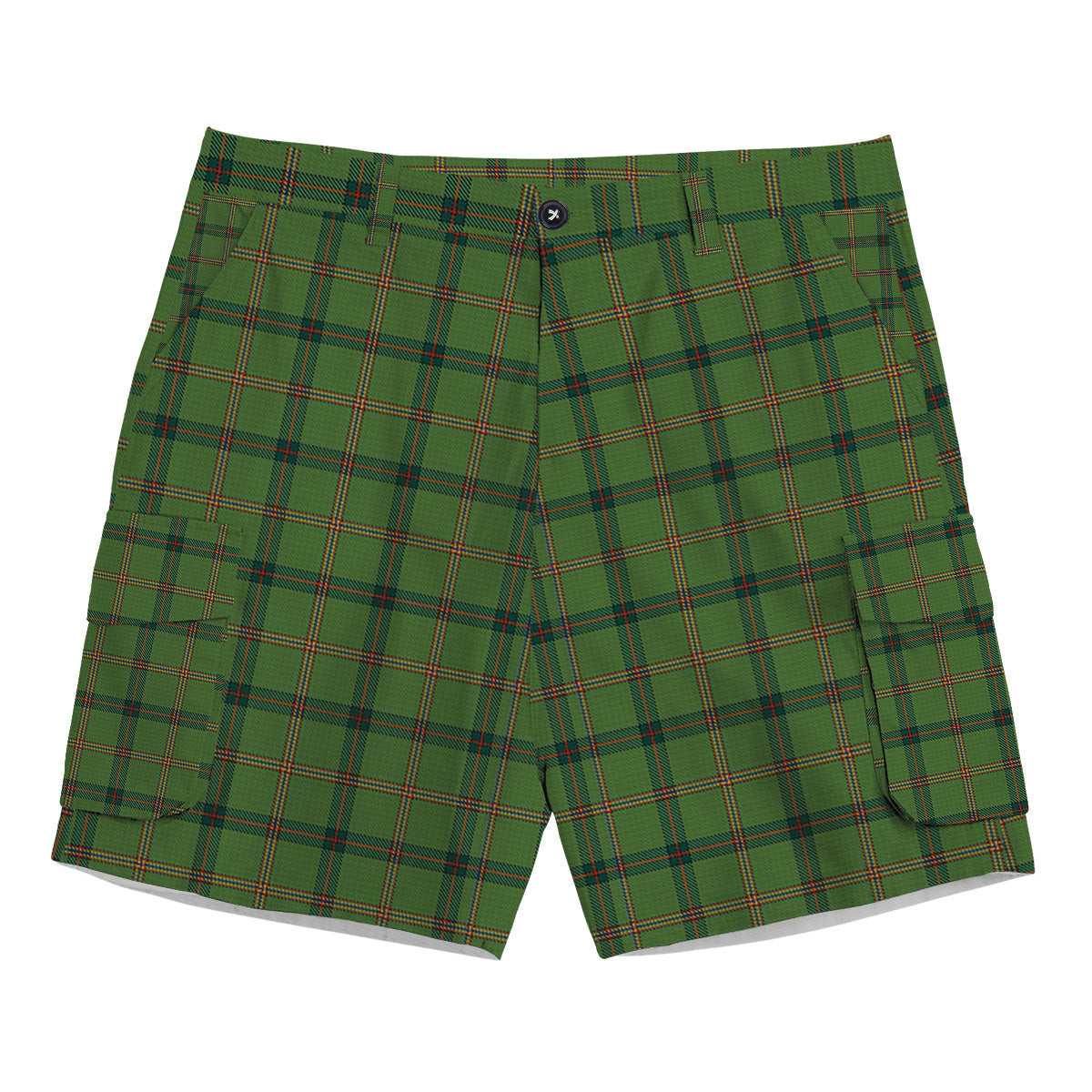 ScotsTee Shop Scottish Strachan Hunting Tartan Plaid Cargo Shorts for Men