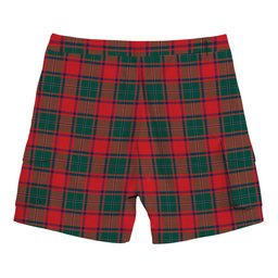 ScotsTee Shop Scottish MacPhail Blue Bands Modern Tartan Plaid Cargo Shorts for Men