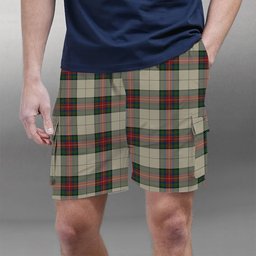 ScotsTee Shop Scottish Hohenzollern Tartan Plaid Cargo Shorts for Men