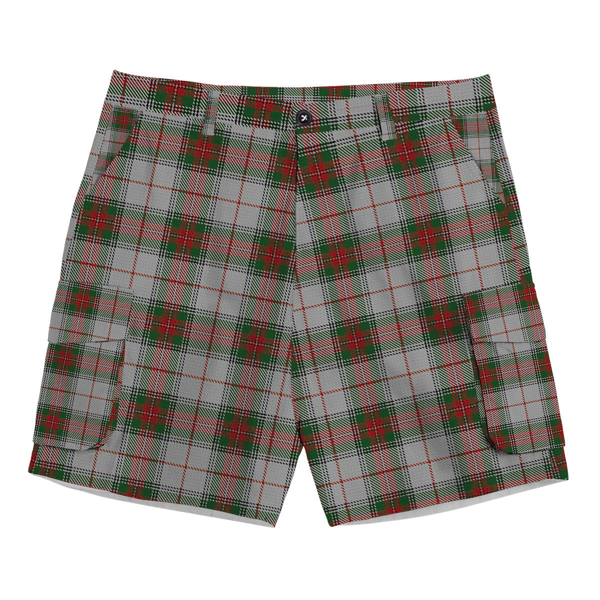 ScotsTee Shop Scottish Stewart Royal VS Tartan Plaid Cargo Shorts for Men