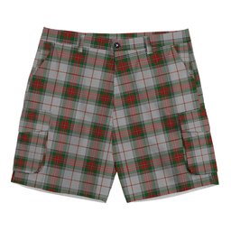ScotsTee Shop Scottish Stewart Royal VS Tartan Plaid Cargo Shorts for Men