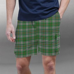 ScotsTee Shop Scottish Kennedy Ancient Clan Tartan Plaid Cargo Shorts for Men