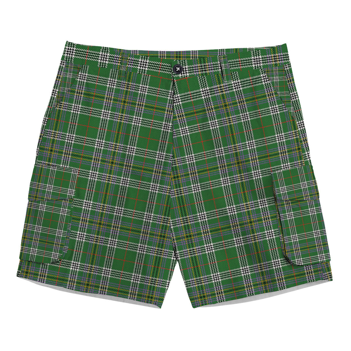 ScotsTee Shop Scottish Kennedy Ancient Clan Tartan Plaid Cargo Shorts for Men