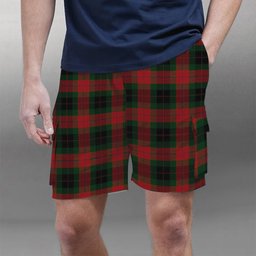 ScotsTee Shop Scottish Skene of Cromar Tartan Plaid Cargo Shorts for Men
