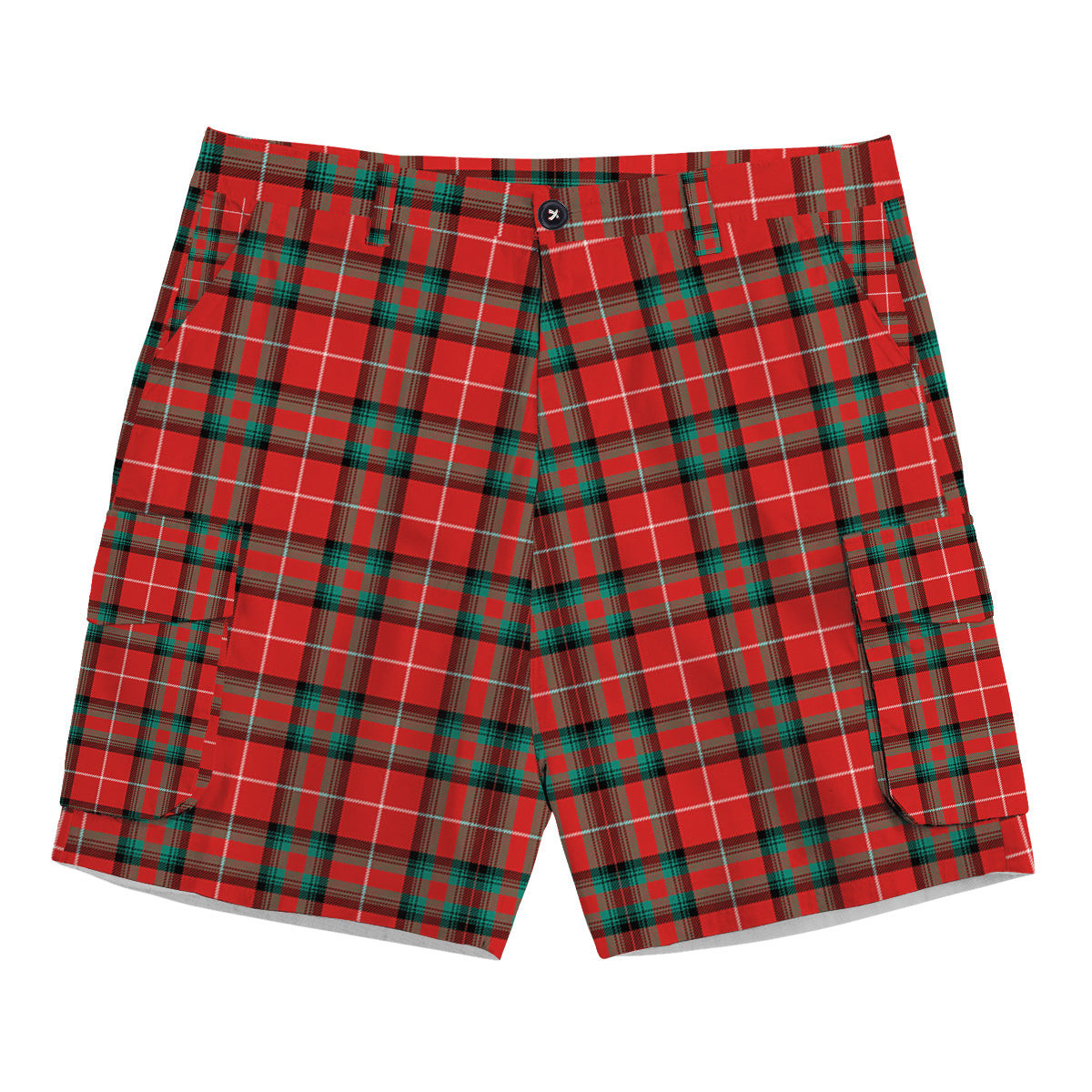 ScotsTee Shop Scottish Stewart Stuart of Bute Tartan Plaid Cargo Shorts for Men