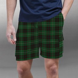ScotsTee Shop Scottish McAuley of Lewis Tartan Plaid Cargo Shorts for Men