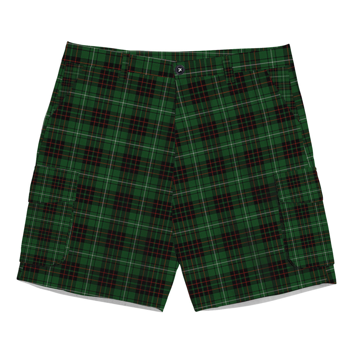 ScotsTee Shop Scottish McAuley of Lewis Tartan Plaid Cargo Shorts for Men