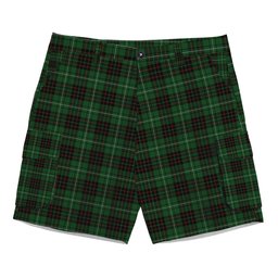 ScotsTee Shop Scottish McAuley of Lewis Tartan Plaid Cargo Shorts for Men