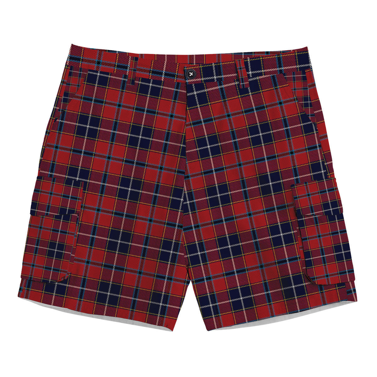 ScotsTee Shop Scottish Wishart Dress Tartan Plaid Cargo Shorts for Men