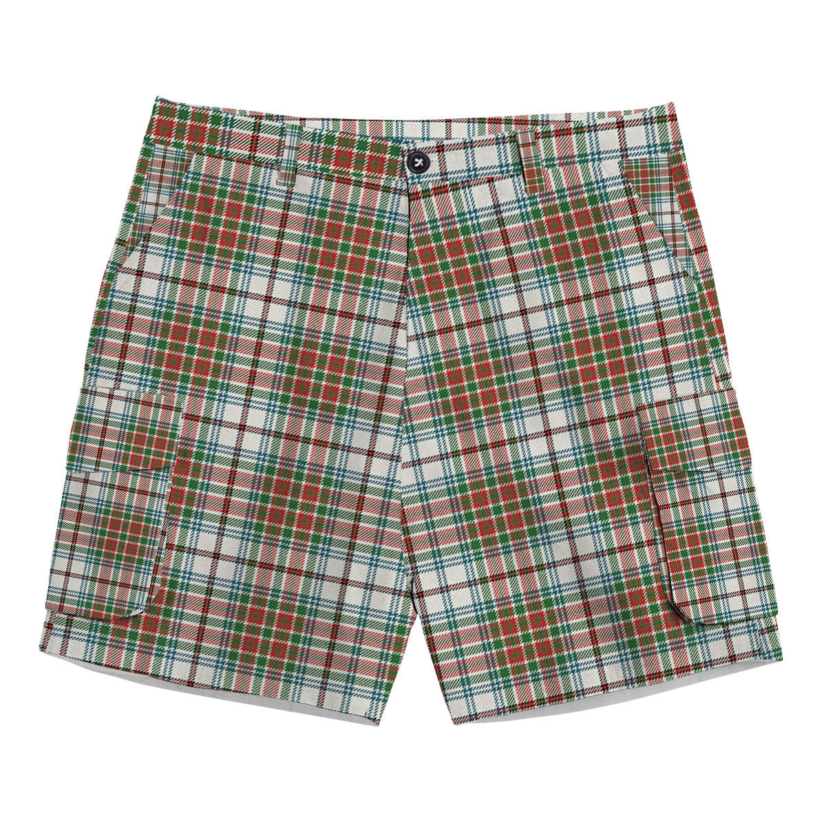 ScotsTee Shop Scottish McBean Dress Ancient Tartan Plaid Cargo Shorts for Men