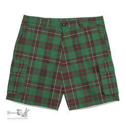 ScotsTee Shop Scottish MacKinnon Hunting Ancient Tartan Plaid Cargo Shorts for Men
