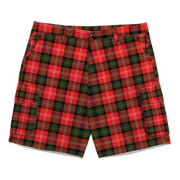 ScotsTee Shop Scottish Nisbet Modern Tartan Plaid Cargo Shorts for Men