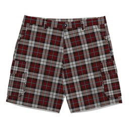 ScotsTee Shop Scottish McCandlish Arisaid Red Tartan Plaid Cargo Shorts for Men