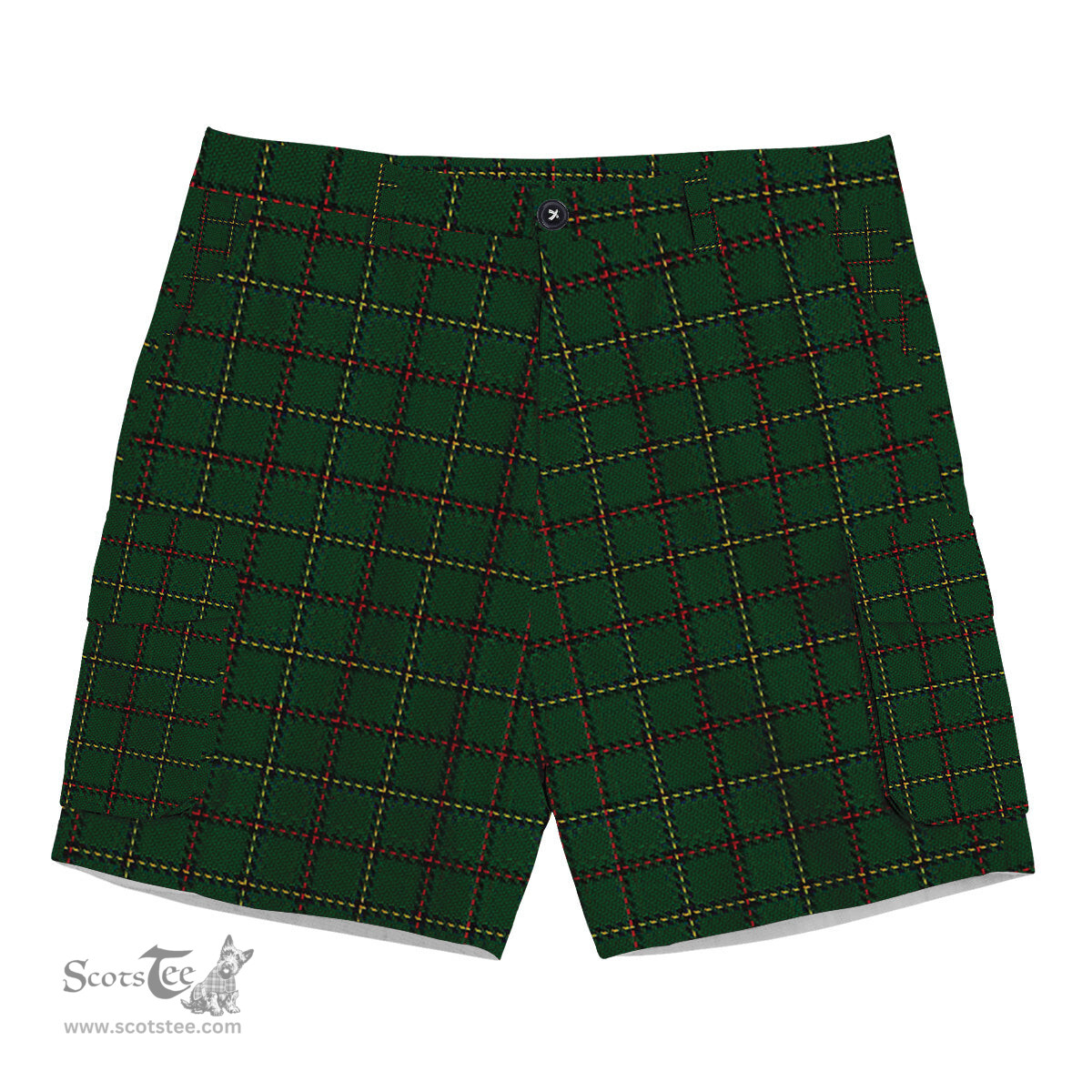 ScotsTee Shop Scottish Skene Hunting Tartan Plaid Cargo Shorts for Men