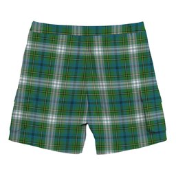 ScotsTee Shop Scottish Johnston Dress Ancient Tartan Plaid Cargo Shorts for Men