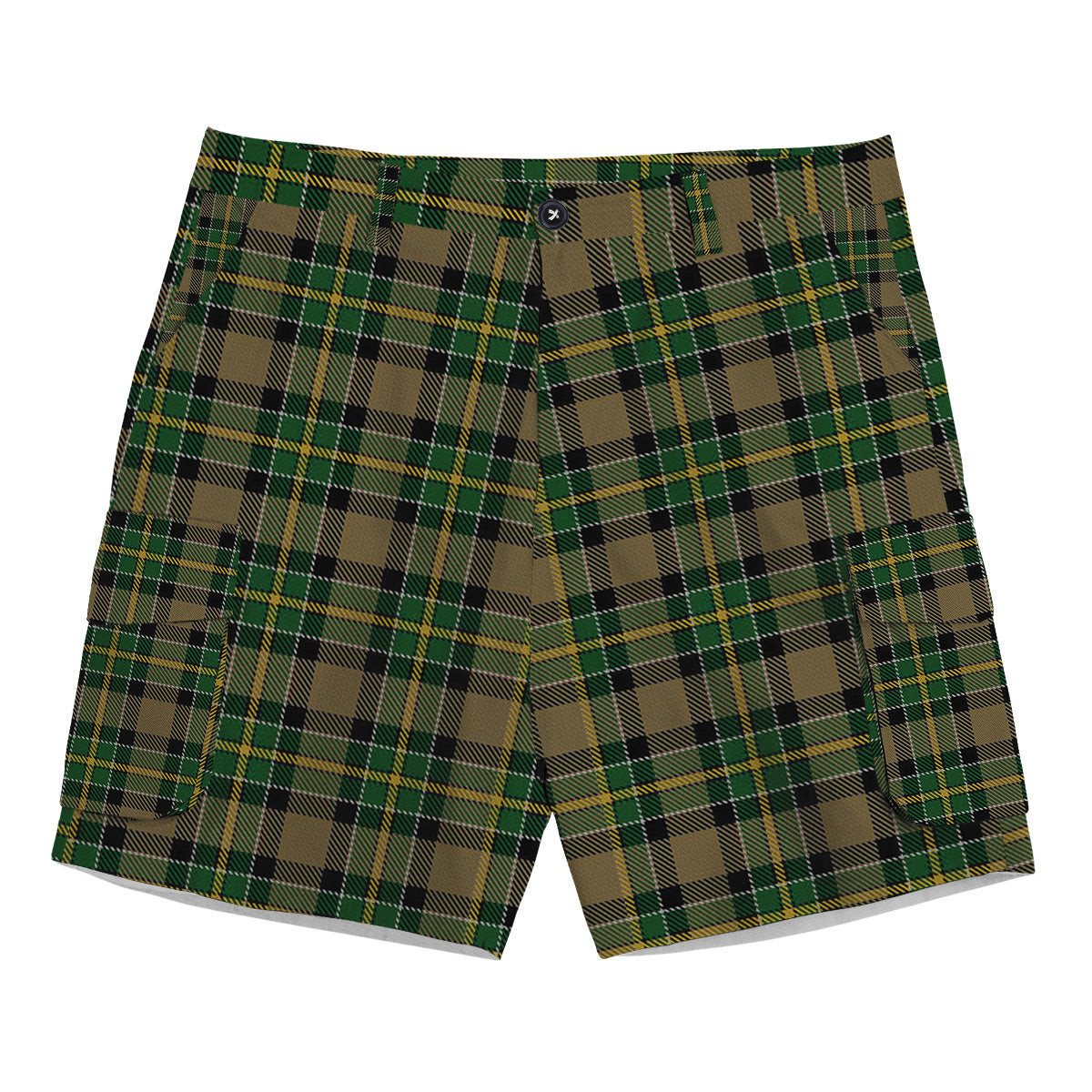 ScotsTee Shop Scottish Hamilton of Brandon Tartan Plaid Cargo Shorts for Men