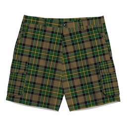 ScotsTee Shop Scottish Hamilton of Brandon Tartan Plaid Cargo Shorts for Men