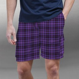 ScotsTee Shop Scottish Learmonth Family Herts Tartan Plaid Cargo Shorts for Men