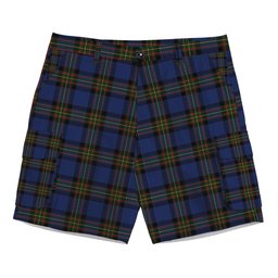 ScotsTee Shop Scottish MacLaurin of Brioch Tartan Plaid Cargo Shorts for Men