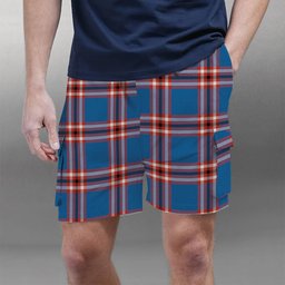 ScotsTee Shop Scottish Laing of Archiestown Ancient Tartan Plaid Cargo Shorts for Men