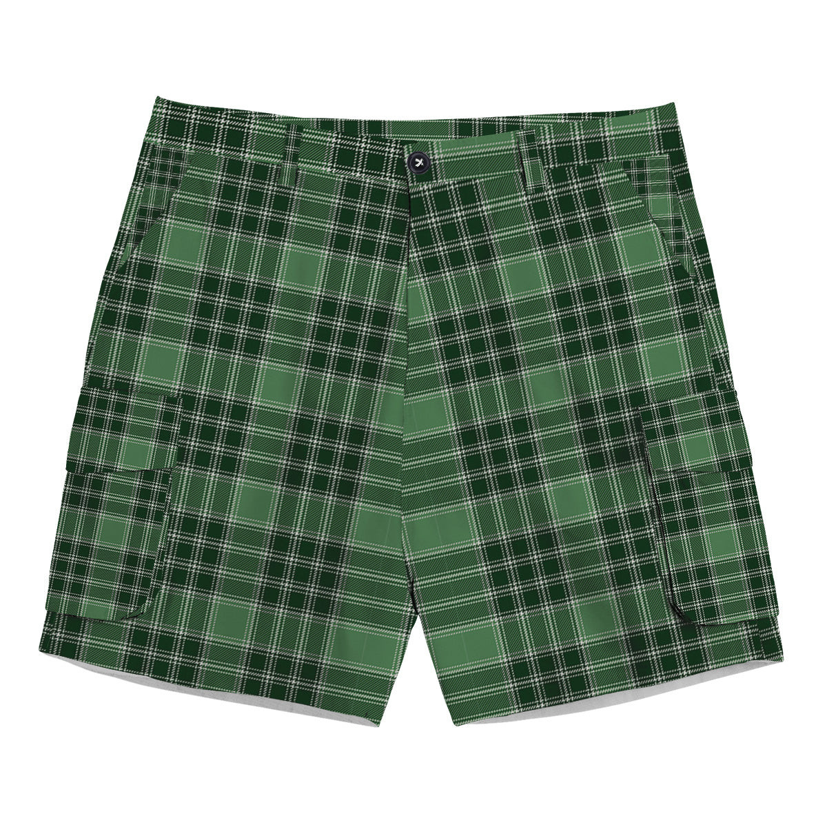 ScotsTee Shop Scottish MacDonald Lord of the Isles Hunting SC Tartan Plaid Cargo Shorts for Men