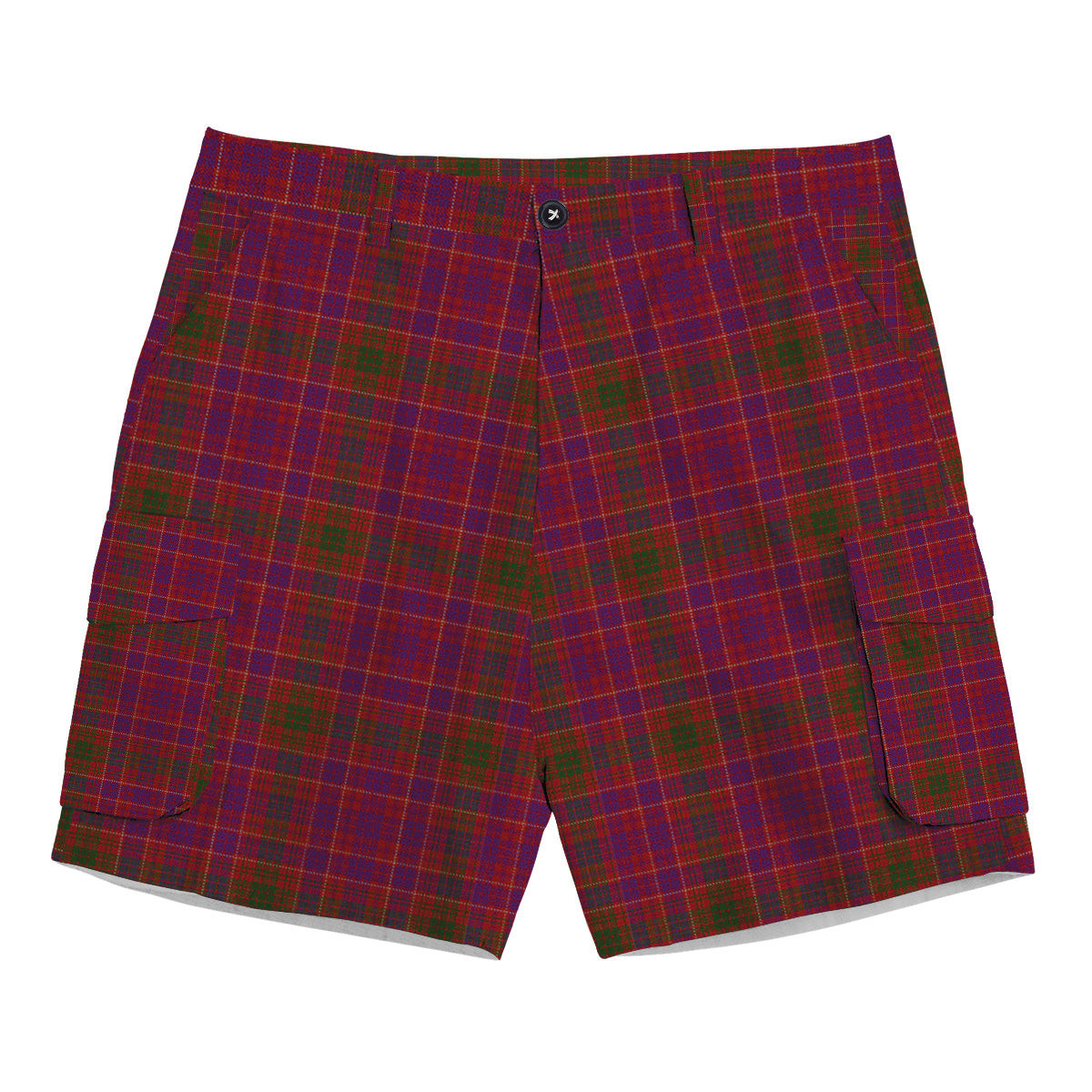 ScotsTee Shop Scottish Lumsden of Clova Tartan Plaid Cargo Shorts for Men