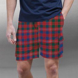 ScotsTee Shop Scottish MacColl Hunting Modern Tartan Plaid Cargo Shorts for Men