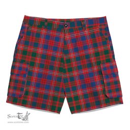 ScotsTee Shop Scottish MacColl Hunting Modern Tartan Plaid Cargo Shorts for Men