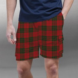 ScotsTee Shop Scottish MacGregor of Glenstrae Tartan Plaid Cargo Shorts for Men