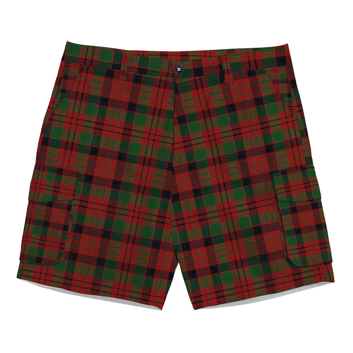 ScotsTee Shop Scottish Nicolson Inverness Tweed Mill Co Ltd Tartan Plaid Cargo Shorts for Men