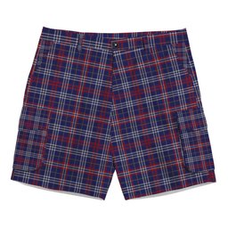 ScotsTee Shop Scottish Parker USA Tartan Plaid Cargo Shorts for Men
