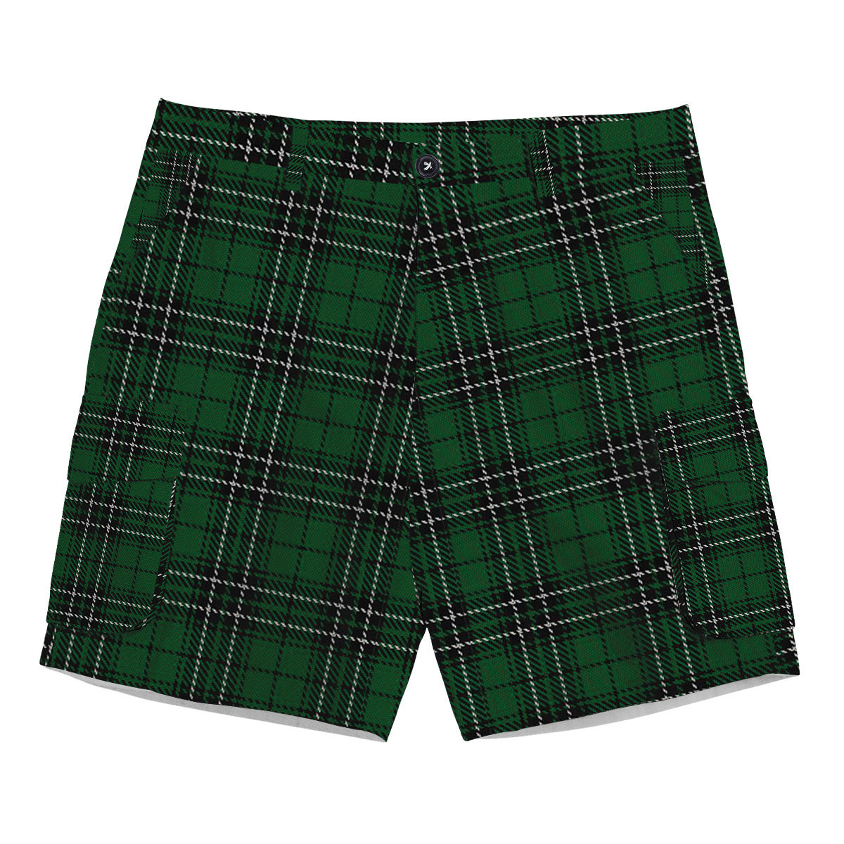 ScotsTee Shop Scottish MacLean of Duart Hunting Tartan Plaid Cargo Shorts for Men
