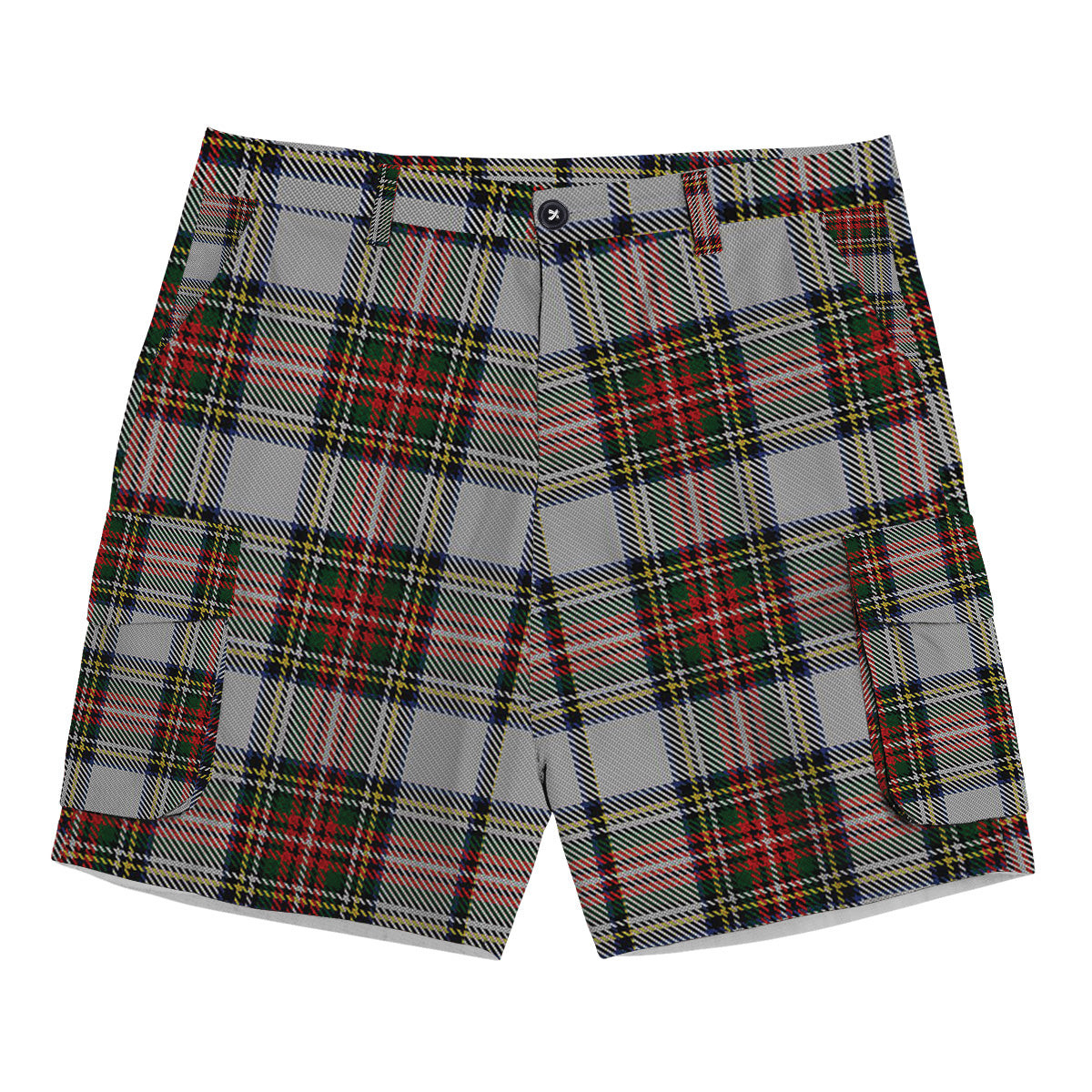 ScotsTee Shop Scottish Stewart Dress Tartan Plaid Cargo Shorts for Men