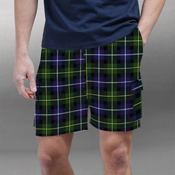 ScotsTee Shop Scottish McNeil of Barra Modern Tartan Plaid Cargo Shorts for Men