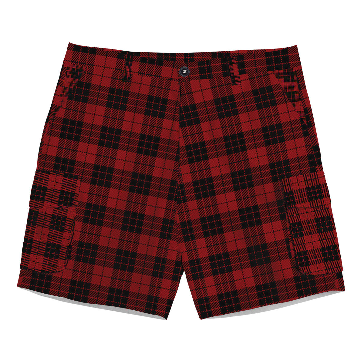 ScotsTee Shop Scottish McLeod of Raasay Highland Tartan Plaid Cargo Shorts for Men