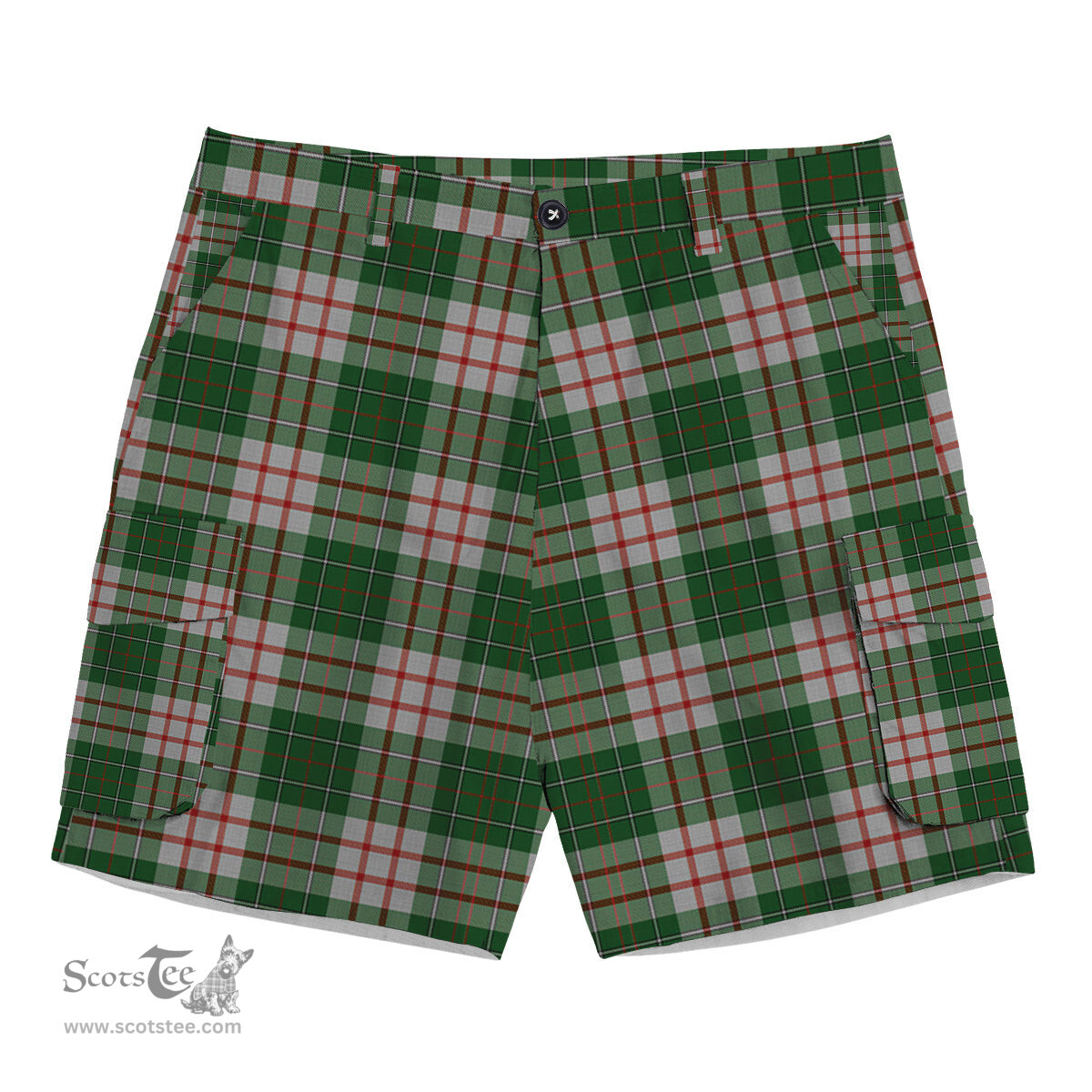 ScotsTee Shop Scottish MacDiarmid Dress Tartan Plaid Cargo Shorts for Men