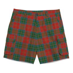 ScotsTee Shop Scottish McPherson of Cluny Ancient Tartan Plaid Cargo Shorts for Men