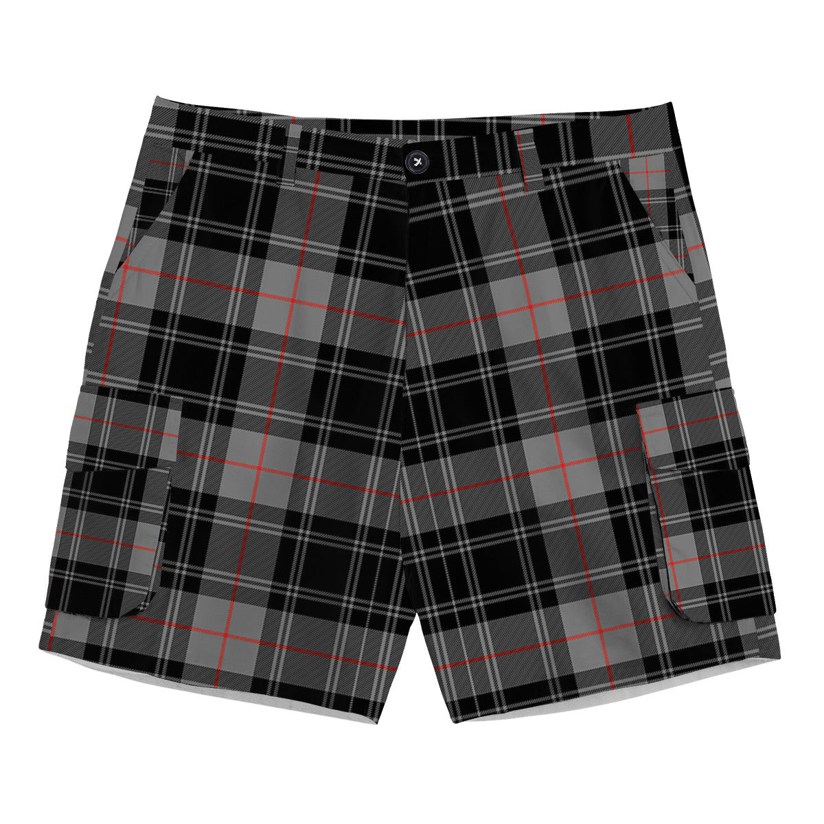 ScotsTee Shop Scottish Moffat Modern SC Tartan Plaid Cargo Shorts for Men