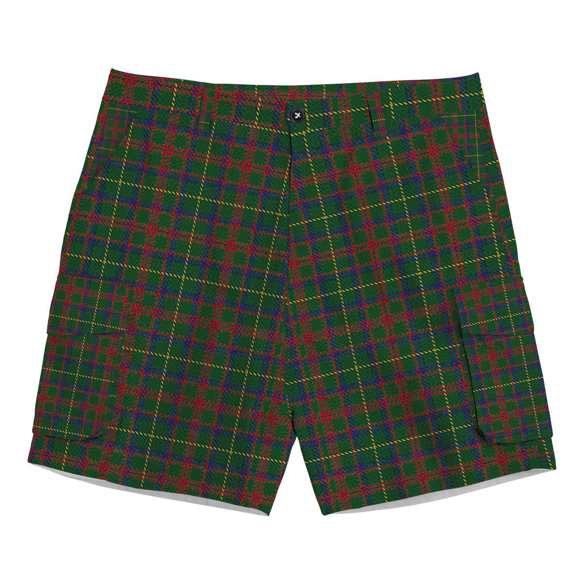 ScotsTee Shop Scottish McIntosh Hunting Tartan Plaid Cargo Shorts for Men