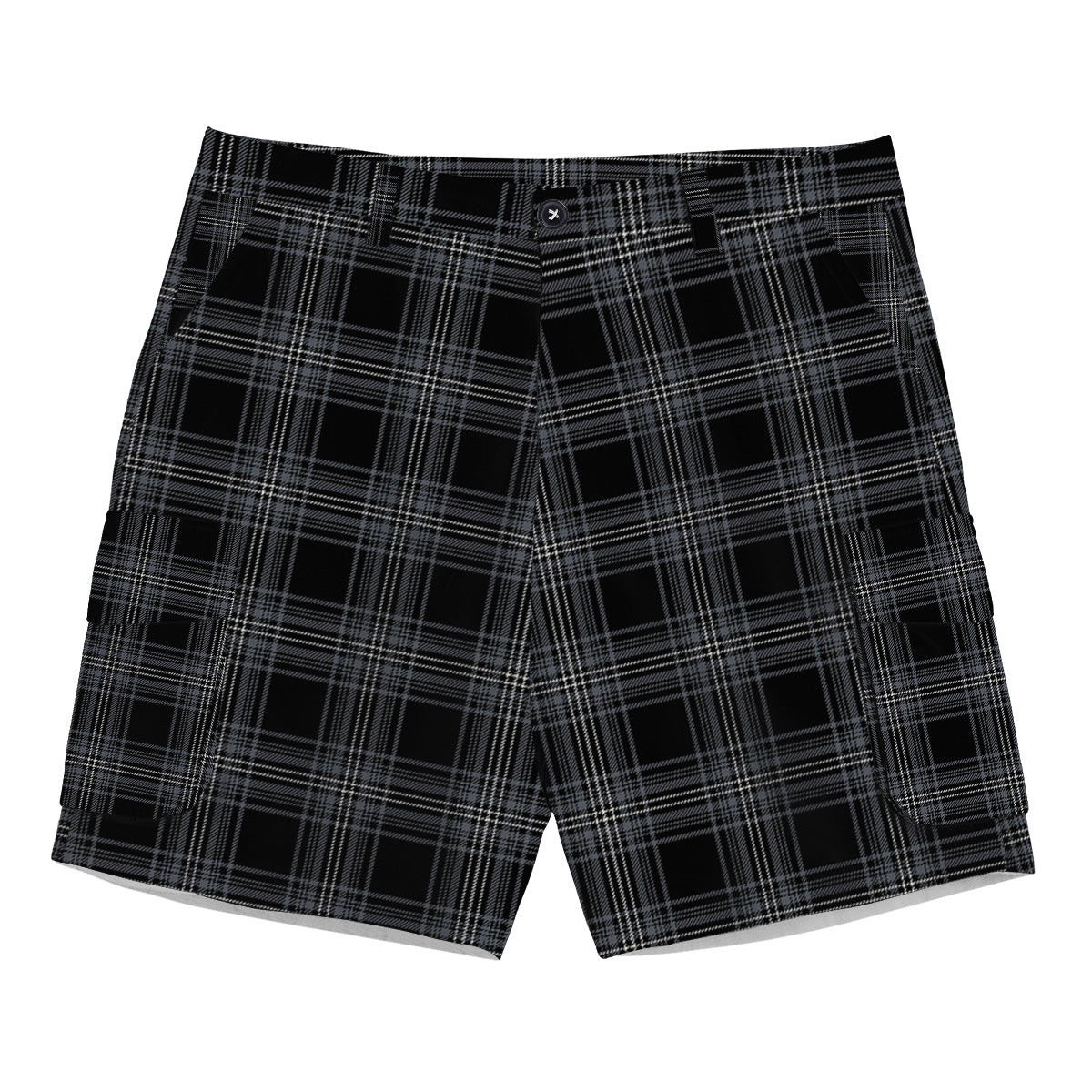 ScotsTee Shop Scottish Stewart Mourning Originaux Modern Clan Tartan Plaid Cargo Shorts for Men