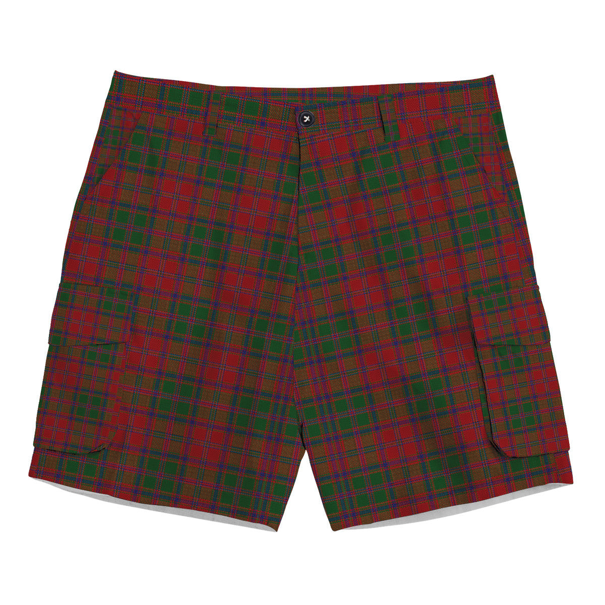 ScotsTee Shop Scottish Stewart of Appin Tartan Plaid Cargo Shorts for Men