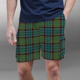 ScotsTee Shop Scottish MacNicol Hunting Ancient Tartan Plaid Cargo Shorts for Men