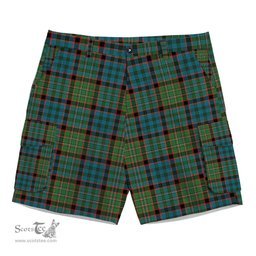 ScotsTee Shop Scottish MacNicol Hunting Ancient Tartan Plaid Cargo Shorts for Men