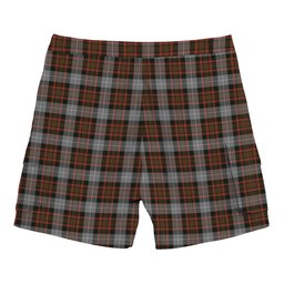 ScotsTee Shop Scottish MacRae Hunting Weathered Tartan Plaid Cargo Shorts for Men