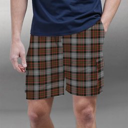 ScotsTee Shop Scottish MacRae Hunting Weathered Tartan Plaid Cargo Shorts for Men