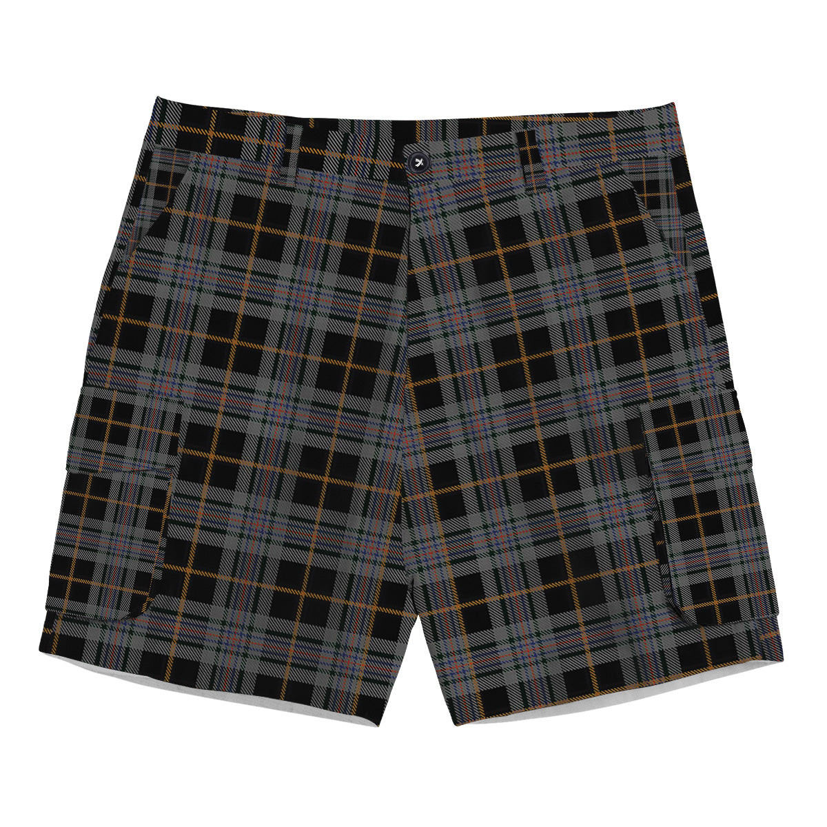 ScotsTee Shop Scottish Turnbull, Dress Bruce Tartan Plaid Cargo Shorts for Men