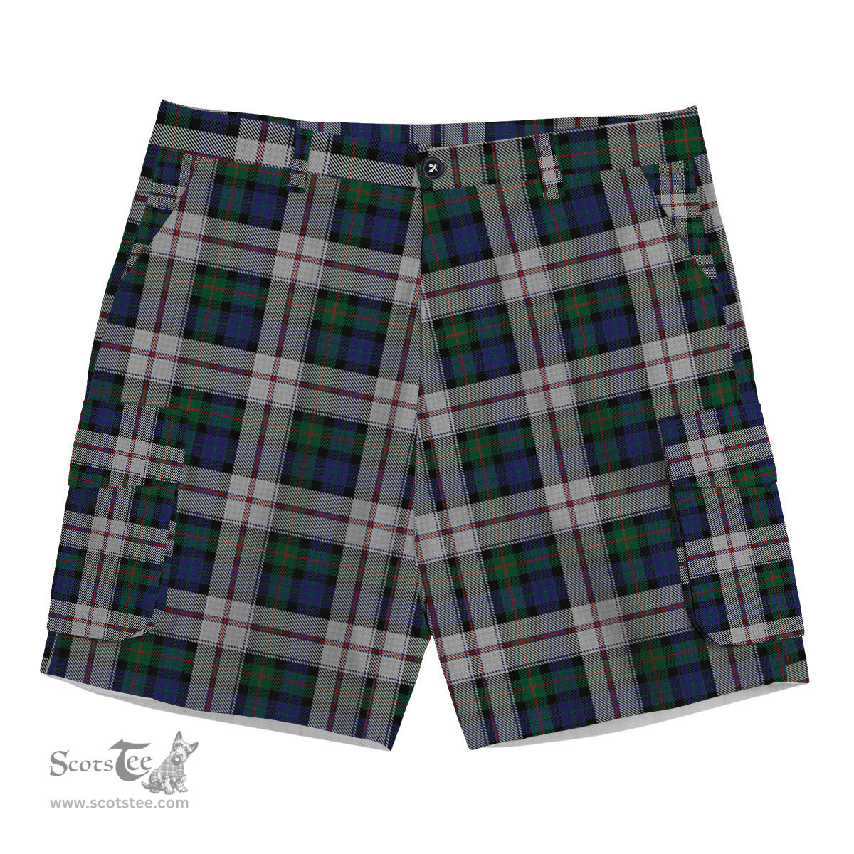 ScotsTee Shop Scottish Lauder Dress Tartan Plaid Cargo Shorts for Men